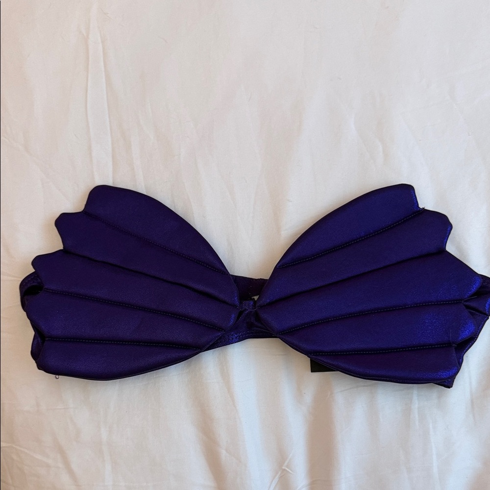 Mermaid Costume Deep Purple Shell Bikini Top